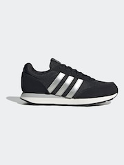 adidas Black/White Sportswear Run 60S 3.0 Lifestyle Running Trainers - Image 1 of 9