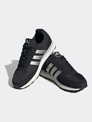 adidas Black/White Sportswear Run 60S 3.0 Lifestyle Running Trainers - Image 4 of 9