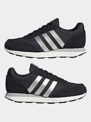 adidas Black/White Sportswear Run 60S 3.0 Lifestyle Running Trainers - Image 5 of 9