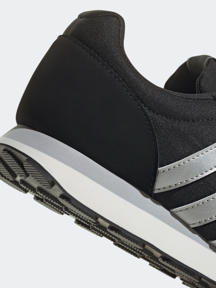 adidas Black/White Sportswear Run 60S 3.0 Lifestyle Running Trainers - Image 9 of 9