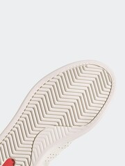adidas White/Gold Sportswear Advantage Trainers - Image 2 of 2