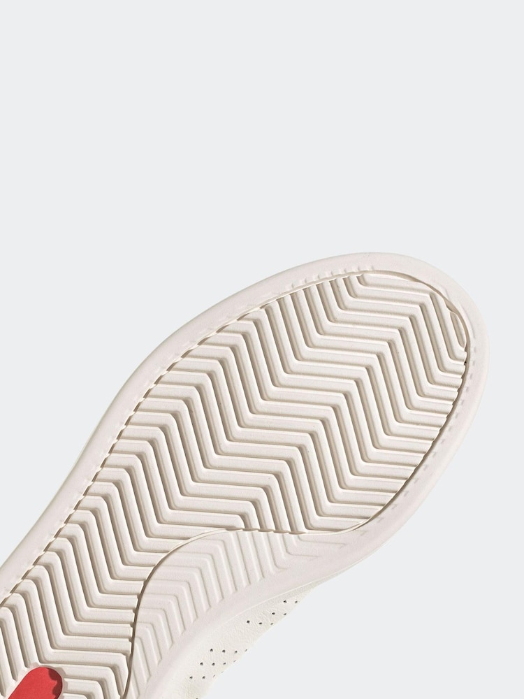 adidas White/Gold Sportswear Advantage Trainers - Image 2 of 2