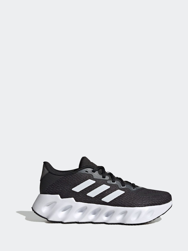 adidas Black/White Sport Performance Adult Switch Run Running Trainers - Image 1 of 9