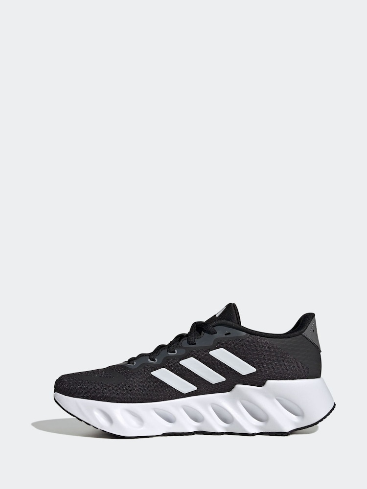 adidas Black/White Sport Performance Adult Switch Run Running Trainers - Image 2 of 9