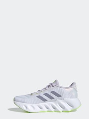 adidas White/Silver Sport Performance Adult Switch Run Running Trainers - Image 3 of 12