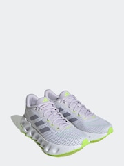 adidas White/Silver Sport Performance Adult Switch Run Running Trainers - Image 4 of 12