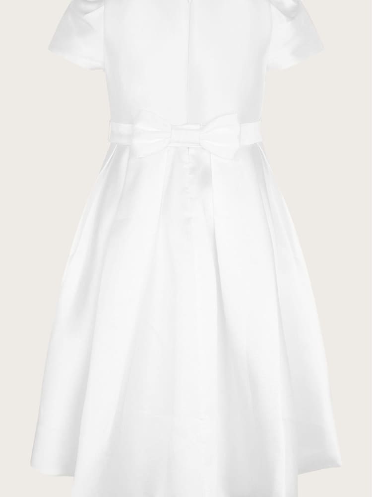Monsoon White Pearl Embellished Henrietta Dress - Image 2 of 2