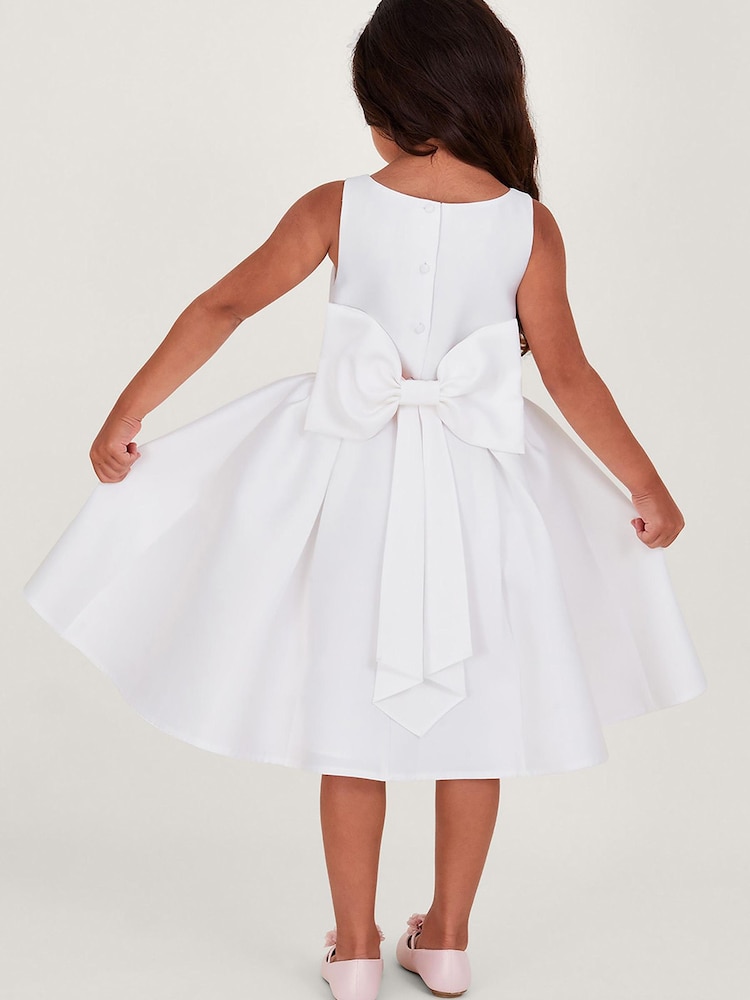 Monsoon Natural Holly Duchess Twill Bridesmaid Dress - Image 2 of 5 Monsoon Natural Holly Duchess Twill Bridesmaid Dress - Image 2 of 5