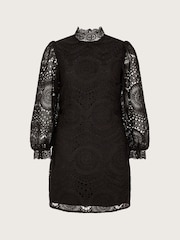 Monsoon Ciri Black Lace Tunic Dress - Image 4 of 4