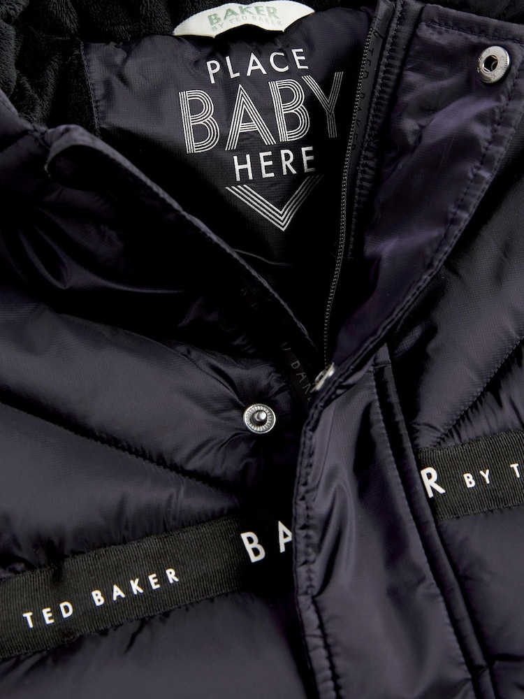 Baker by Ted Baker Shower Resistant Blue Snowsuit - Image 3 of 4