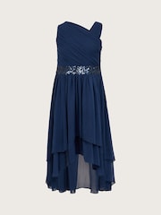 Monsoon Blue Abigail One-Shoulder Prom Dress - Image 1 of 3