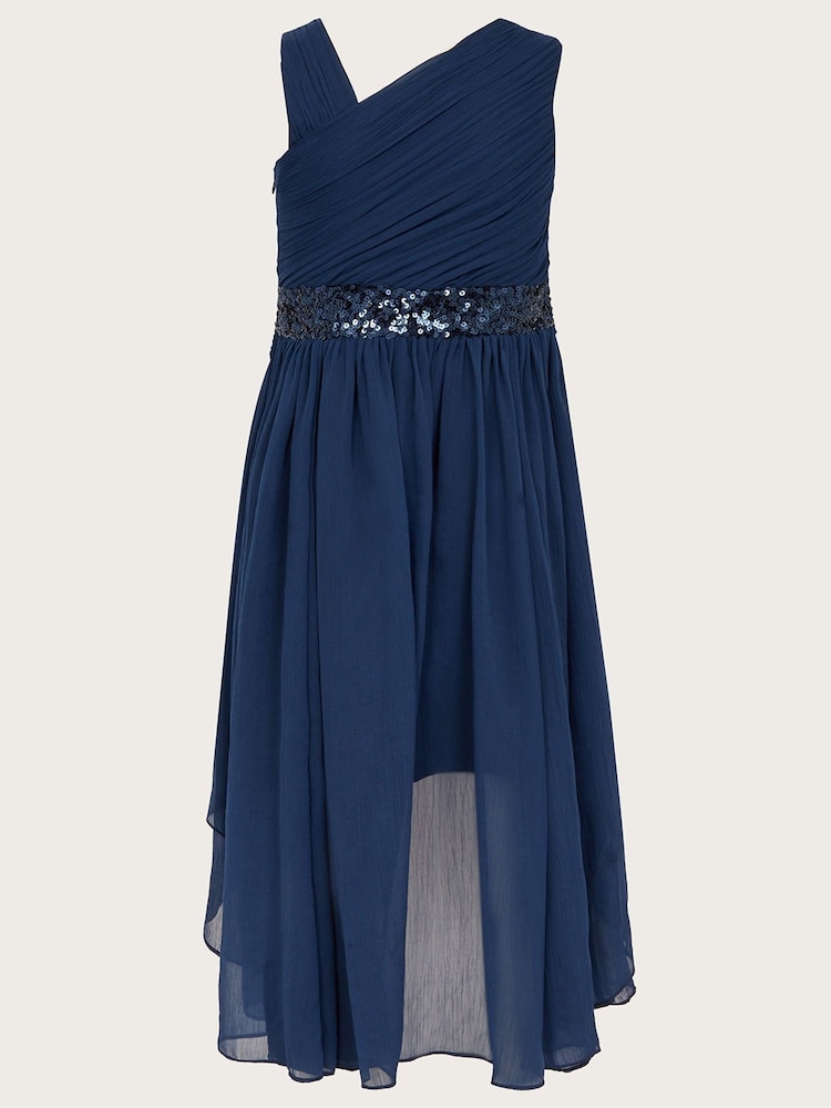 Monsoon Blue Abigail One-Shoulder Prom Dress - Image 2 of 3