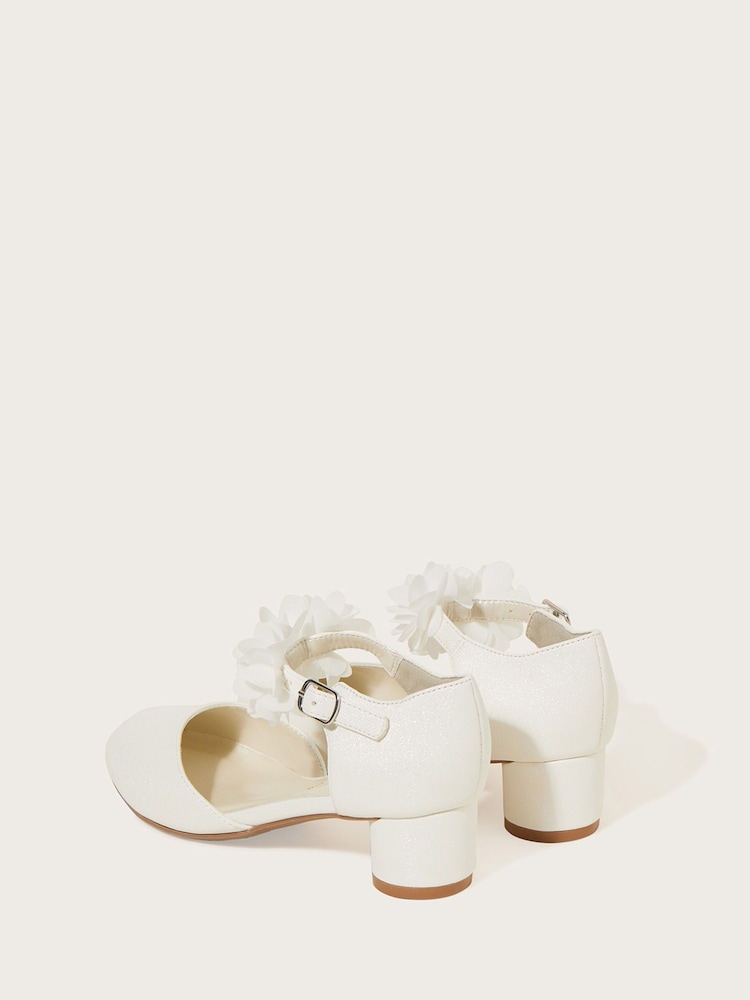 Monsoon Natural Corsage Two Part Heels - Image 3 of 3 Monsoon Natural Corsage Two Part Heels - Image 3 of 3