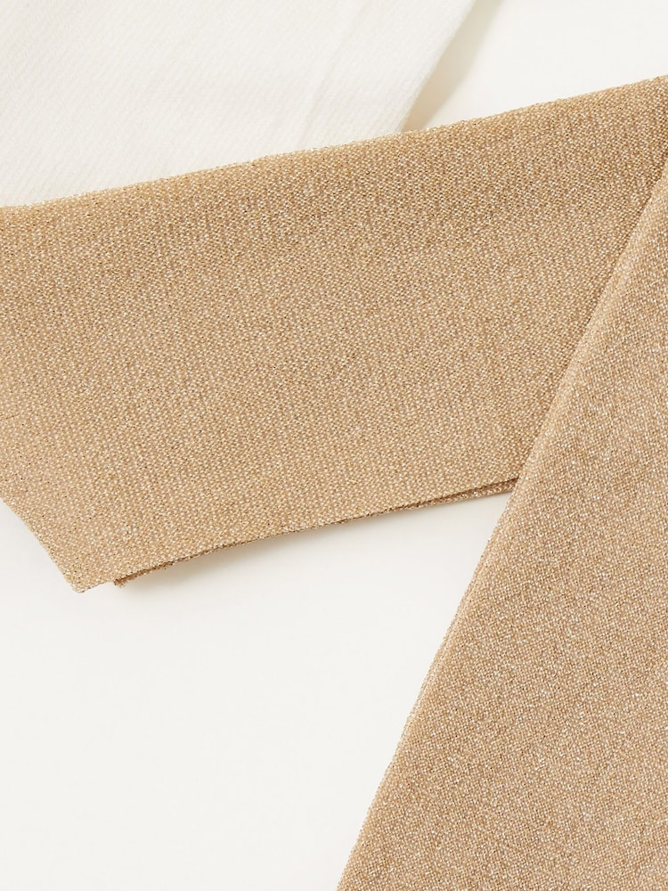 Monsoon Gold Baby Sparkly Tights - Image 2 of 2 Monsoon Gold Baby Sparkly Tights - Image 2 of 2
