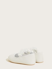 Monsoon Natural Shimmer Corsage Walker Shoes - Image 2 of 3