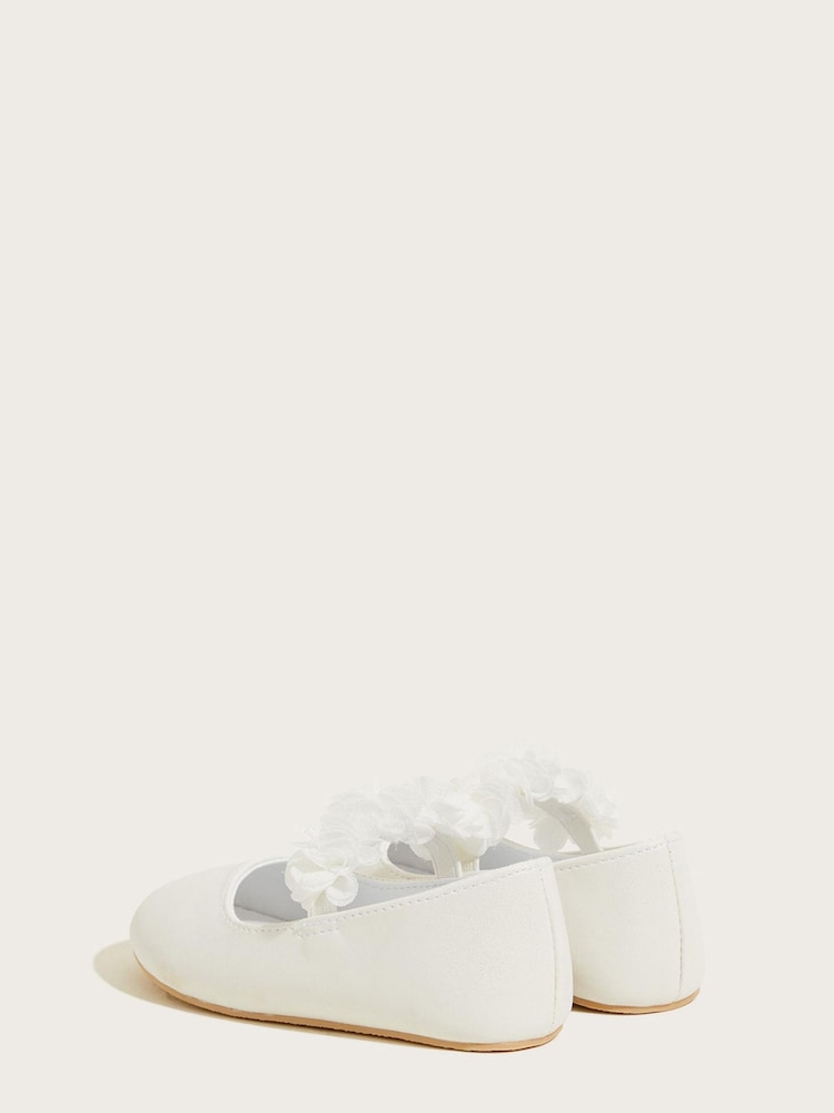 Monsoon Natural Shimmer Corsage Walker Shoes - Image 2 of 3