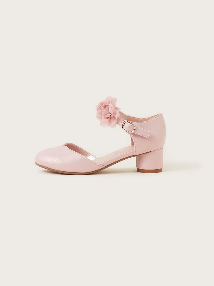 Monsoon Pink Corsage Two Part Heels - Image 2 of 3 Monsoon Pink Corsage Two Part Heels - Image 2 of 3