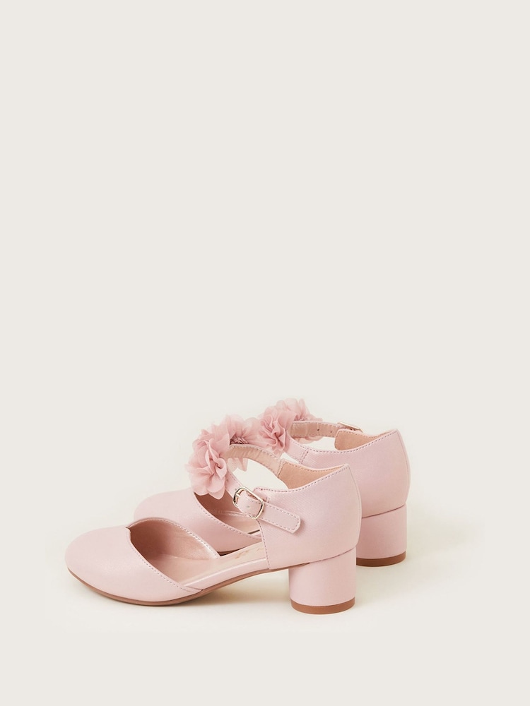 Monsoon Pink Corsage Two Part Heels - Image 3 of 3