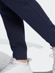 adidas Blue Basic 3-Stripes Fleece Tracksuit - Image 6 of 8
