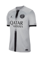 Nike Grey Sergio Ramos - 4 Paris Saint-Germain Away Stadium Shirt 2022-23 Kids - Image 2 of 3