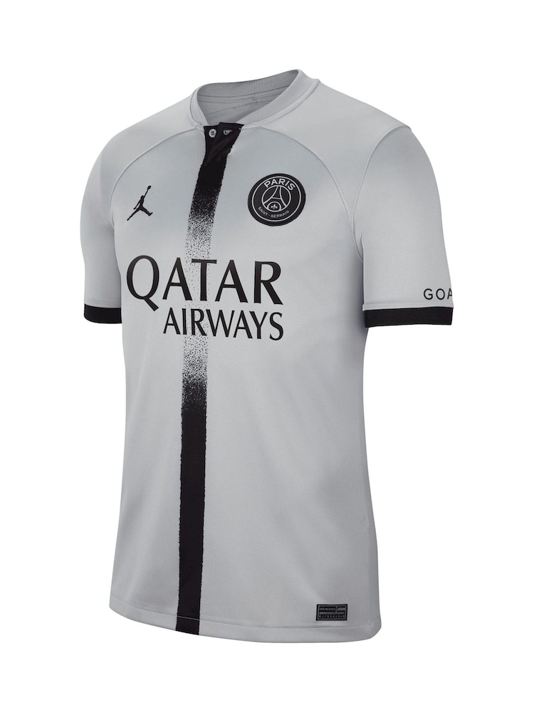 Nike Grey Sergio Ramos - 4 Paris Saint-Germain Away Stadium Shirt 2022-23 Kids - Image 2 of 3