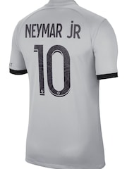 Nike Grey Neymar Jr - 10 PSG Jordan 22/23 Away Football Shirt - Image 3 of 3
