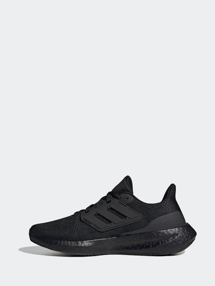 adidas Black Pureboost 23 Trainers - Image 2 of 9