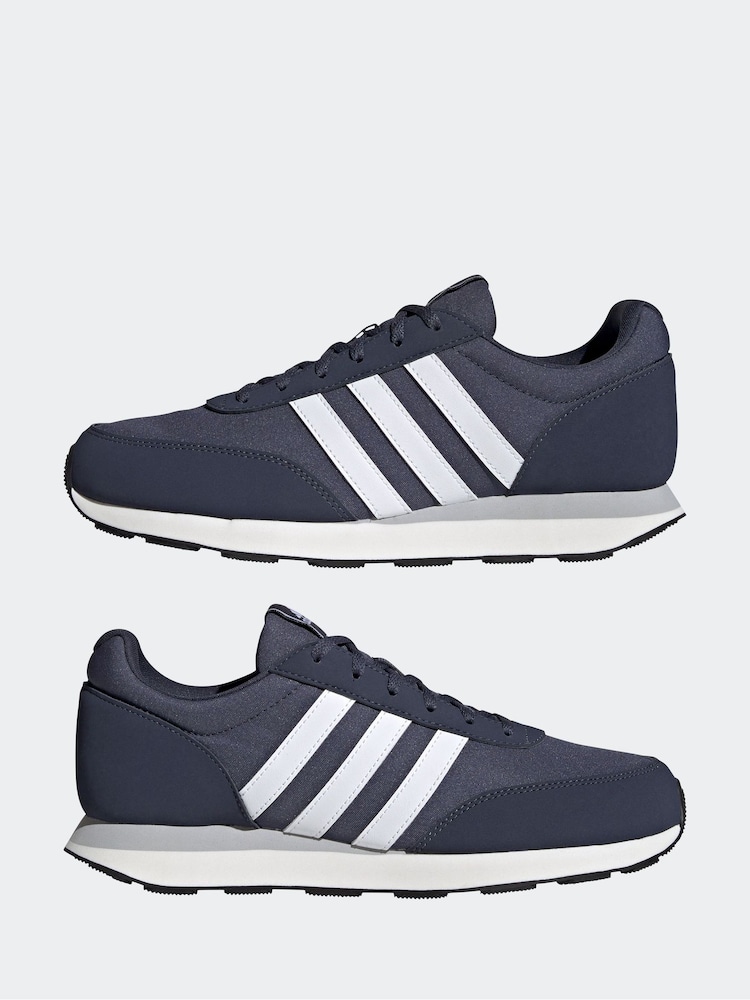 Marine/Blanc - adidas Sportswear 60 3.0 Baskets Run (S) - Image 3 of 9