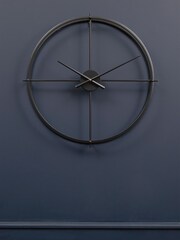 Fifty Five South Black Kent 60cm Wall Clock - Image 1 of 4
