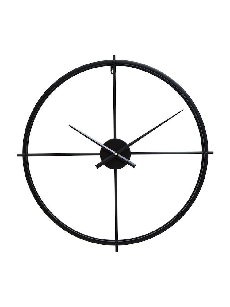 Fifty Five South Black Kent 60cm Wall Clock - Image 2 of 4