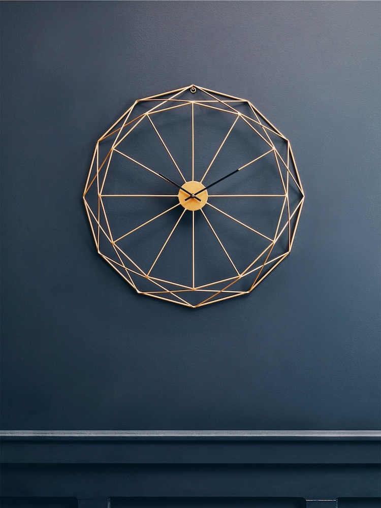 Fifty Five South Gold Genova Metal Wall Clock - Image 1 of 4