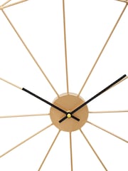 Fifty Five South Gold Genova Metal Wall Clock - Image 4 of 4