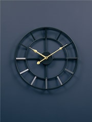 Fifty Five South Black Kent Wall Clock - Image 1 of 4