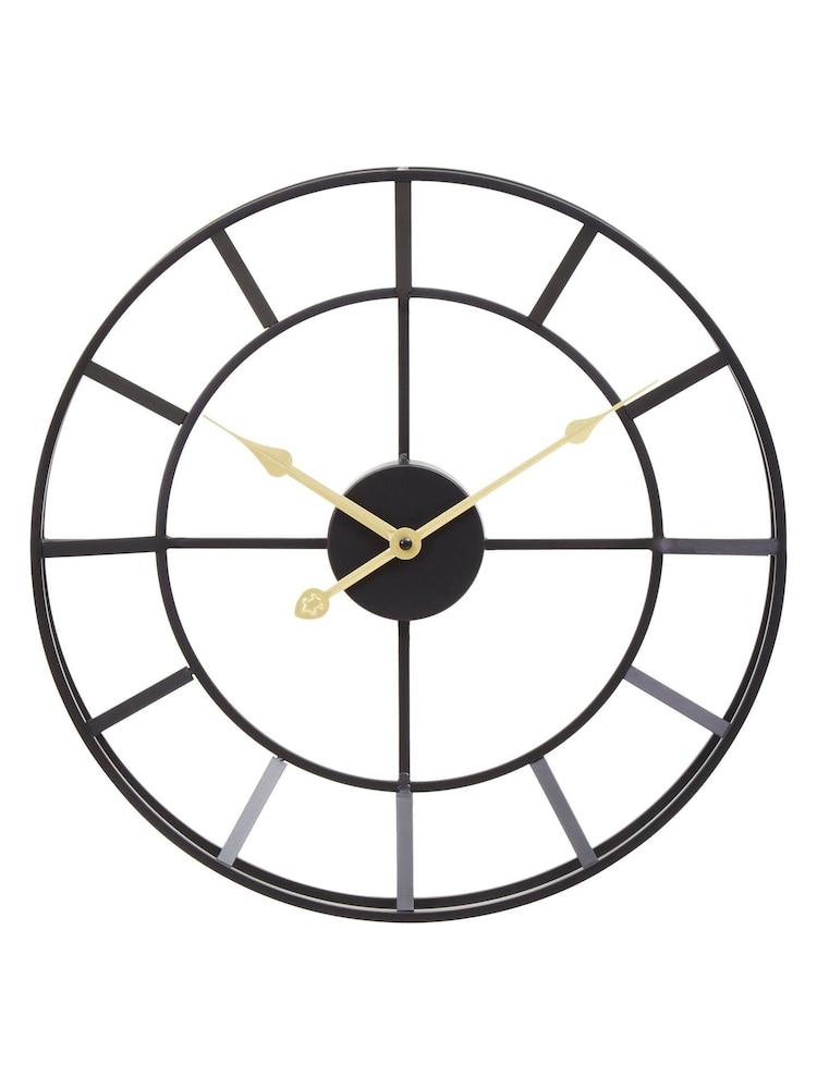 Fifty Five South Black Kent Wall Clock - Image 2 of 4 Fifty Five South Black Kent Wall Clock - Image 2 of 4