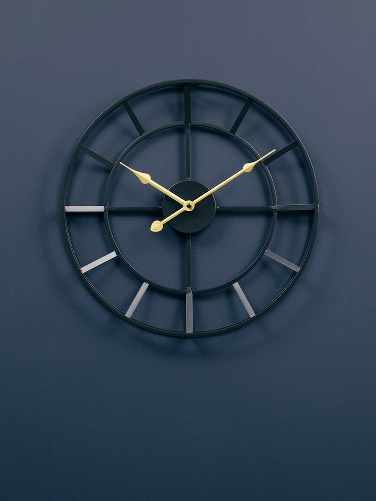 Fifty Five South Black Kent Wall Clock - Image 5 of 5
