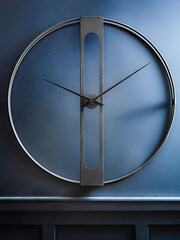 Fifty Five South Black Beauly Metal Wall Clock - Image 1 of 3