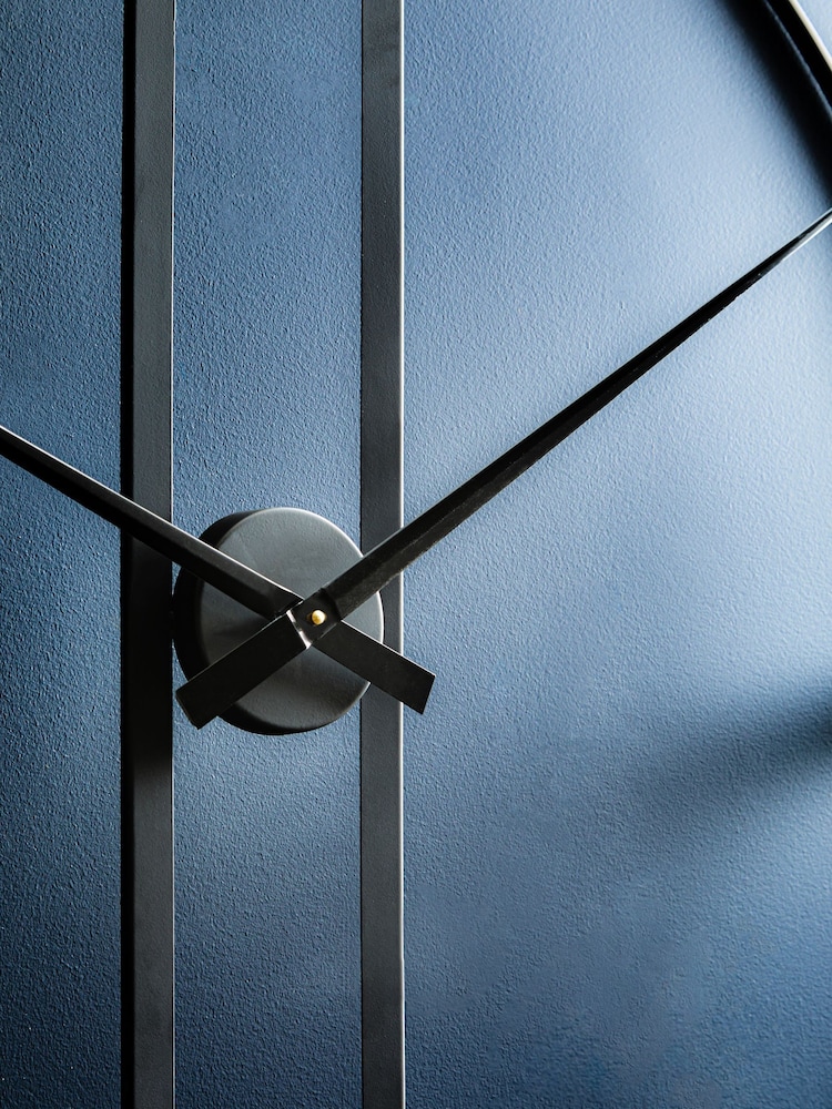 Fifty Five South Black Beauly Metal Wall Clock - Image 3 of 3