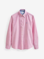 Pink Slim Fit Long Sleeve Oxford Shirt - Image 2 of 4