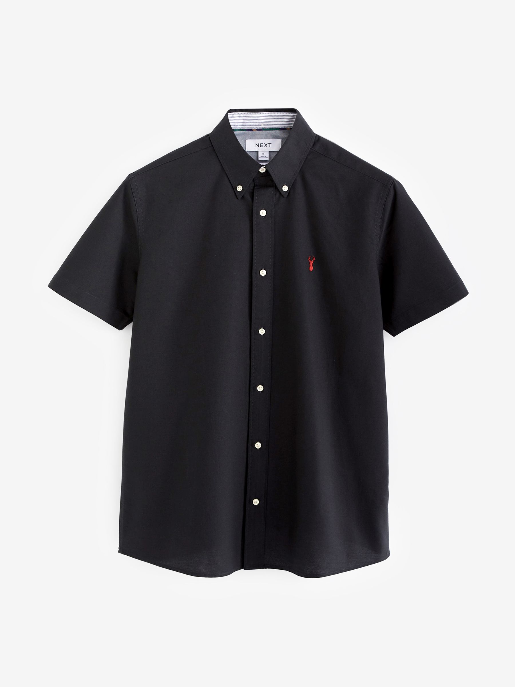 Buy Black Slim Fit Short Sleeve Oxford Shirt from Next USA