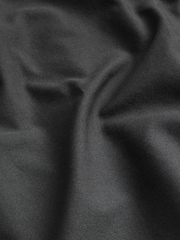 Black Slim Fit Long Sleeve Oxford Shirt - Image 8 of 8