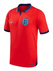 Nike Red England Away Stadium Football Shirt 2022 - Image 1 of 3