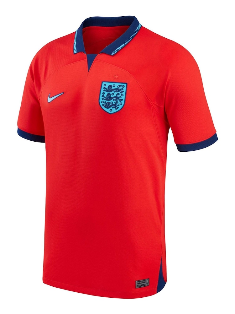 Nike Red England Away Stadium Football Shirt 2022 - Image 1 of 3