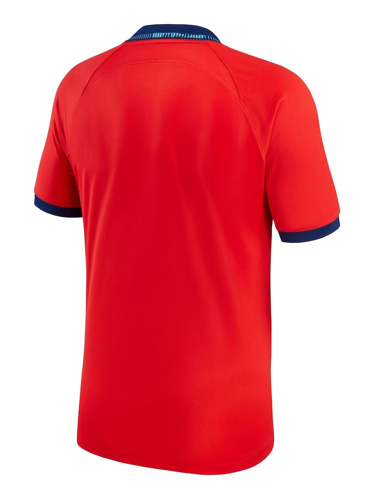 Nike Red England Away Stadium Football Shirt 2022 - Image 2 of 3