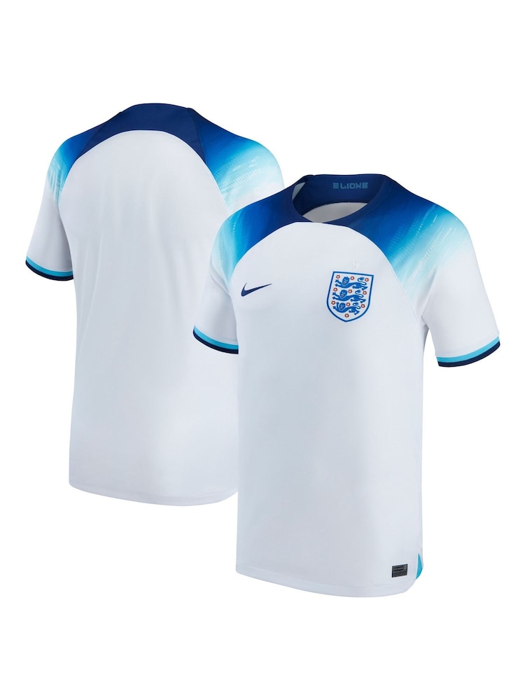 Nike White England Home Stadium Football Shirt 2022 - Image 1 of 3