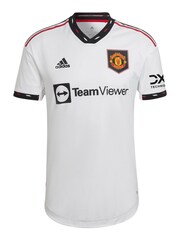 adidas White Blank Manchester United 2022-23 Away Authentic Shirt - Image 2 of 3