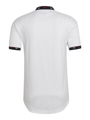 adidas White Blank Manchester United 2022-23 Away Authentic Shirt - Image 3 of 3