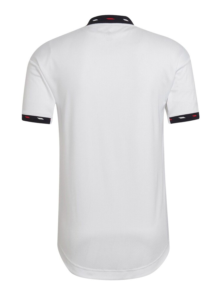 adidas White Blank Manchester United 2022-23 Away Authentic Shirt - Image 3 of 3