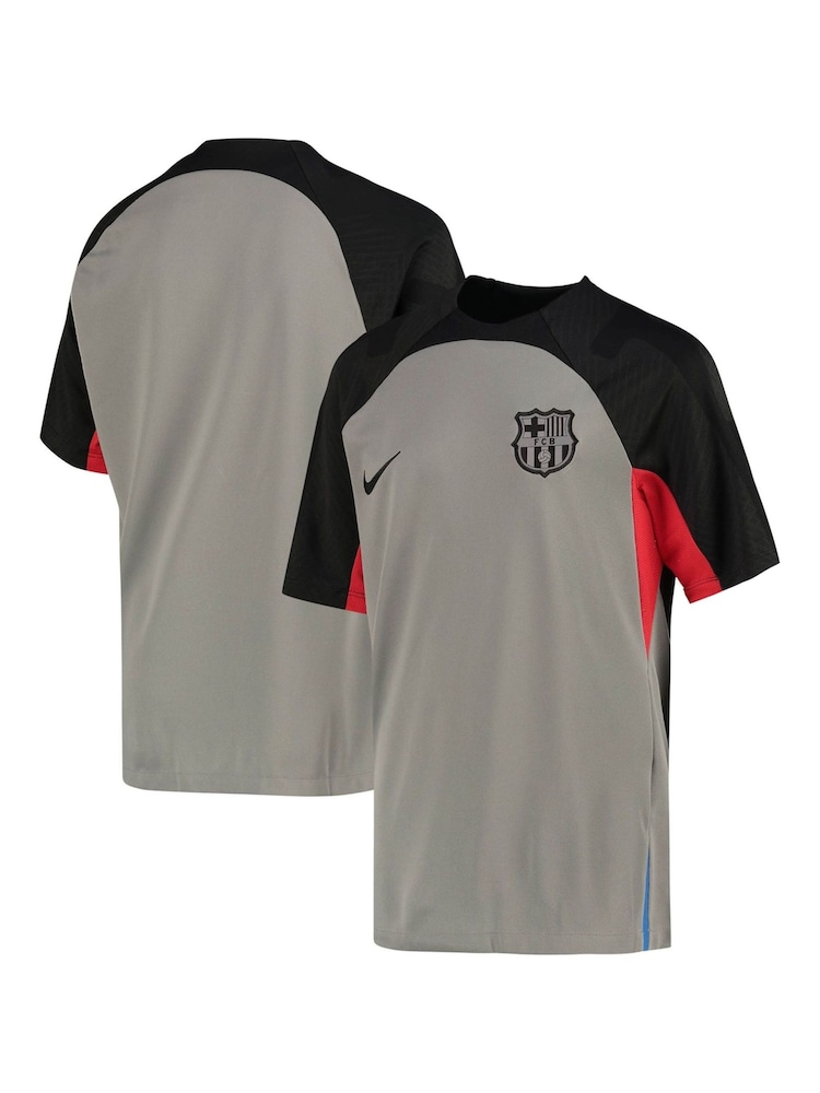 Nike Grey Barcelona Strike Short Sleeve Top Kids - Image 1 of 2 Nike Grey Barcelona Strike Short Sleeve Top Kids - Image 1 of 2