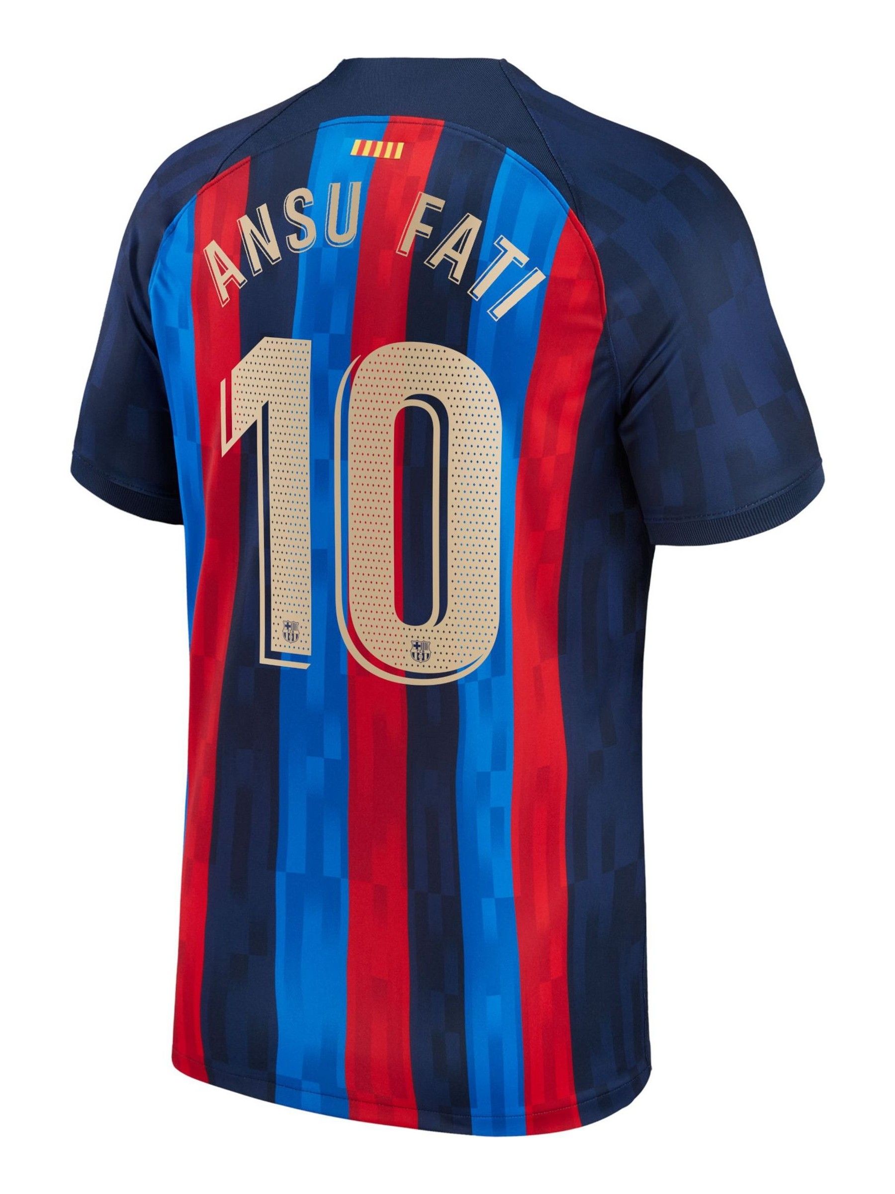 新品正規品  10 - Fati Ansu Navy Nike Buy F.C. Home 22/23 Barcelona ウェア