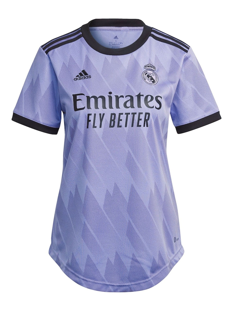 Adidas Damen Real Madrid Auswärts-Trikot 2022-23, Violett - Bild 2 von 6